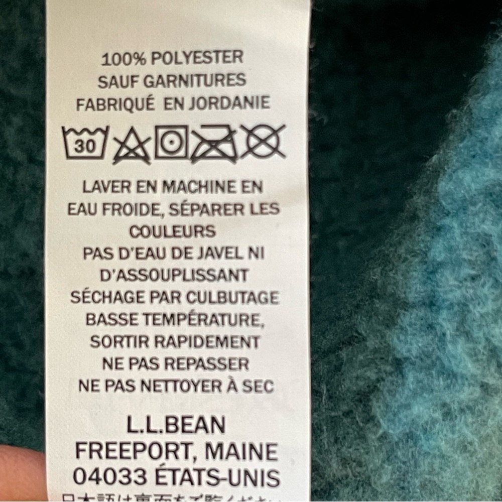 Women's L.L.Bean Sweater Fleece Pullover Size 2X camping outdoor hiking cozy - Picture 8 of 9